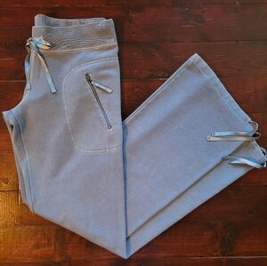 Rare Old Navy Baby Blue Shabby Chic Style Y2K Wide-Leg Lounge Sweatpants Size S